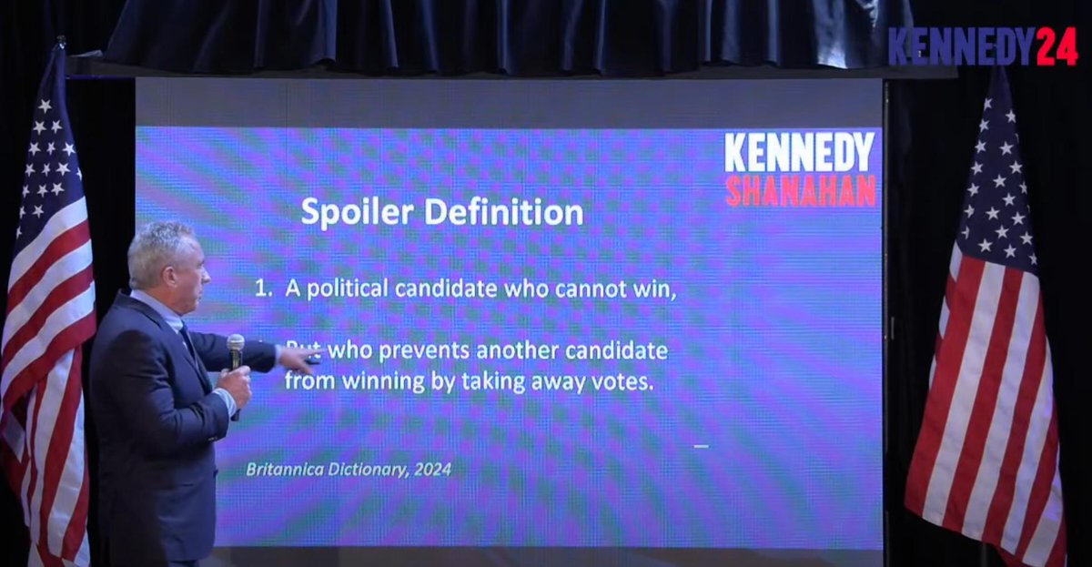 > @RobertKennedyJr explaining his role in the campaign: