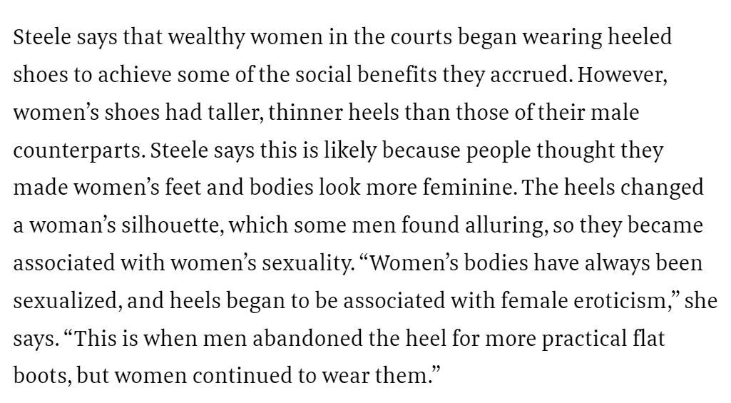 @randomtangle @medivolo this shows a good deal of the typical mysogyny that overlays most fashion - however the dandy continues to do so, regardless of the 'femininity' of wearing a heel that women wore too.