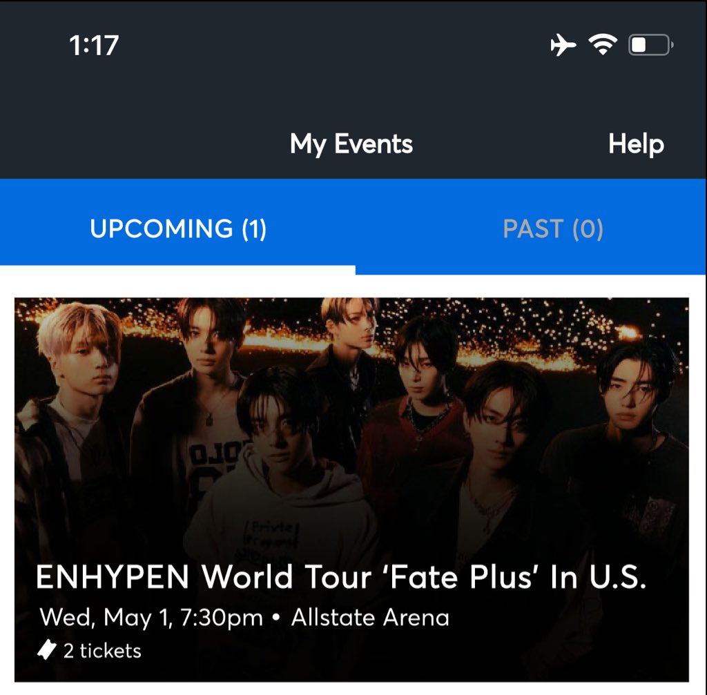 WTS

ENHYPEN TICKETS ( TWO )
ROSEMONT 01/05 TODAY
CLOSE TO MAIN STAGE 

DM 🤍
#ENHYPEN #FATEPLUS_IN_US #FATE_IN_NEWCLARKCITY #FateGO #NCTDREAM #LeeKnow #SUPERREALME #ILLIT #nugu #jeno #MoscowAttack #RCBvPBKS