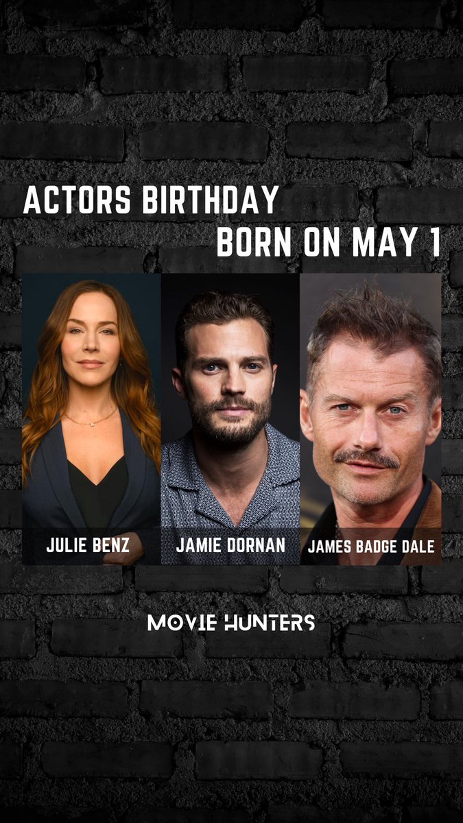 Born on May 1st 🎂

Julie Benz
Jamie Dornan
James Badge Dale

#juliebenz #jamiedornan #jamesbadgedale #may1st #may1 #1may #borntoday #famousbirthdays #birthdays #actor #explorepage #explore #viral #trending #follow #moviehunters01