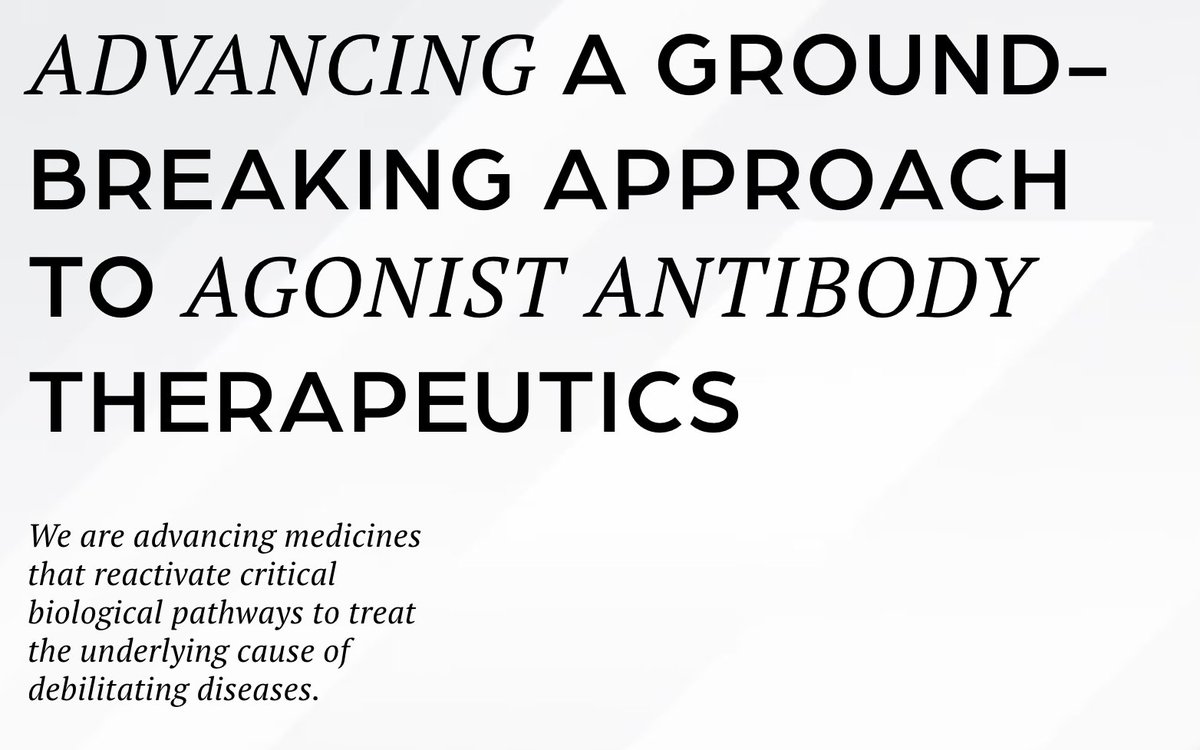 Last month, Diagonal Therapeutics launched with $128M in funding. Their platform is purposed to discover agonist antibodies. 

Virtually all approved antibodies are antagonists. 

Why is Diagonal doing this? What does their platform do? Why is agonism more difficult?

🧵