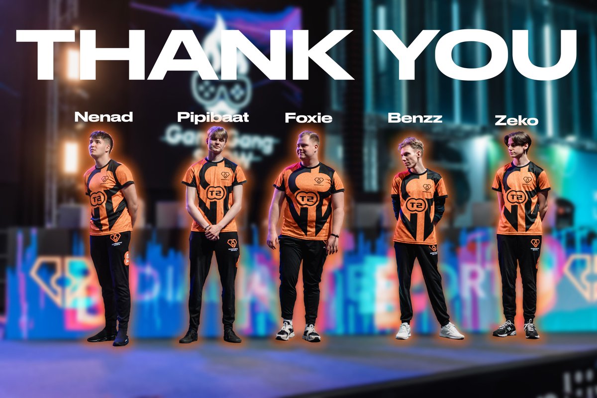 As changes are on the horizon for our League of Legends division, we'd like to express our gratitude to this lineup. The team performed above expectations with a podium finish at EBL and we're pleased to have had them represent our organization. All the best to each of you 🧡