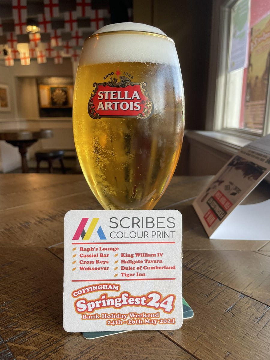 Well done to @ScribesDigital for supporting such a fantastic event. And to the boozers hosting stages. Six of the eight serve buzzing @StellaArtois That’s at the last count, which is being conducted right now 😉