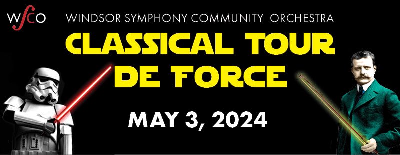 May the Fourth be with you a day early! Join @WindsorSymphony for the Music of Star Wars, a Canadian premiere featuring timeless masterworks. 🎶 📅: May 3rd, 7:30 PM 🎟️Tickets: $15 DETAILS ➡️ windsorsymphony.com/event/wsco-cla…