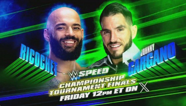 🚨PSA🚨

Johnny Gargano vs Ricochet in the  #WWESpeed tournament finals takes place THIS FRIDAY!