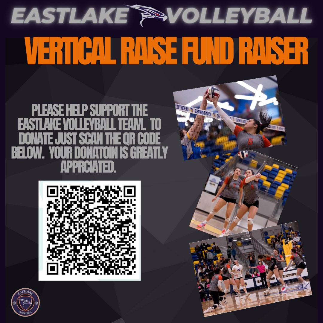 Please help support your Eastlake 🏐 Team! @EHSFalconSports @high_eastlake @VerticalRaise