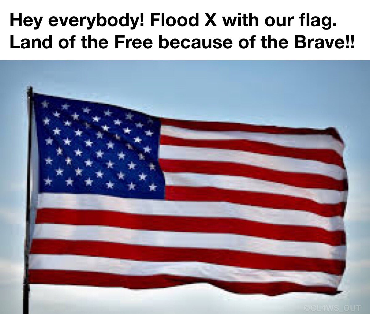 I’m proud to be an American! I will always proudly wave our flag! 🇺🇸🇺🇸🇺🇸🇺🇸🇺🇸🇺🇸🇺🇸