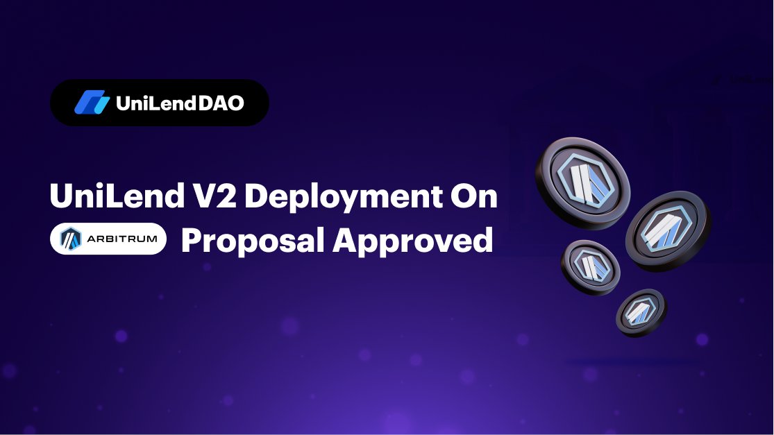 🚨New Chain Alert🚨 UniLend V2 Deployment on @Arbitrum Proposal is now Approved✅ 🗳️Our community gives the proposal the green light, passing it with flying colors during the voting phase. 📚Learn More: commonwealth.im/unilend-financ…