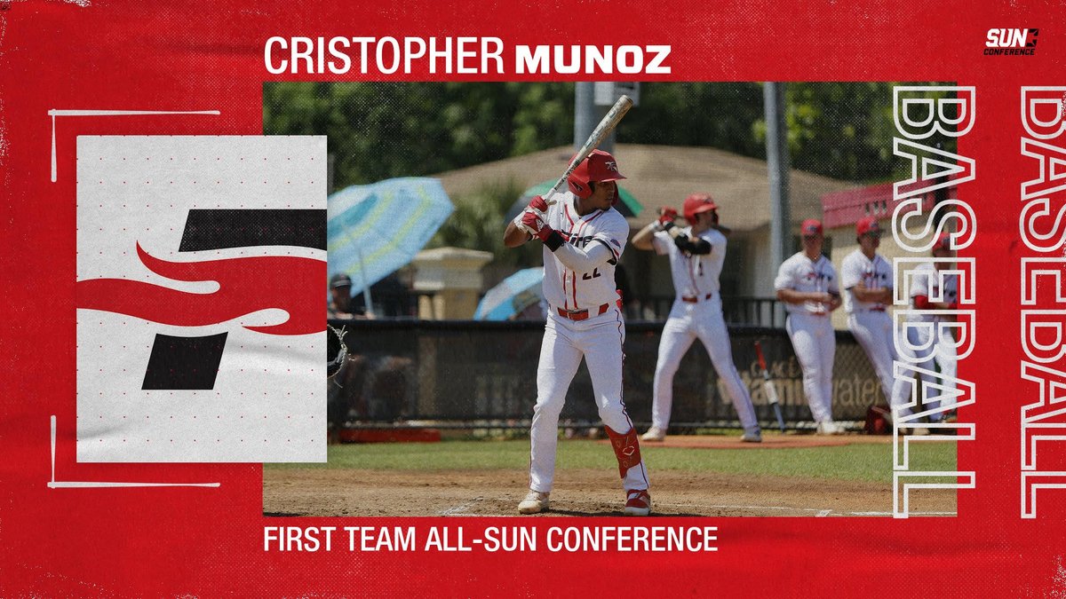 Congratulations to Cristopher Munoz for being selected to First Team All-Sun Conference!

#FuelTheFire🔥