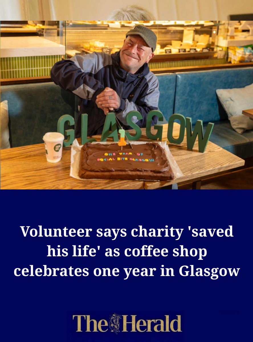 Since opening in the Buchanan Galleries in April 2023, Social Bite has served an incredible 21,823 meals to vulnerable people in Glasgow heraldscotland.com/news/24293018.… @sz_campbell @SocialBite_