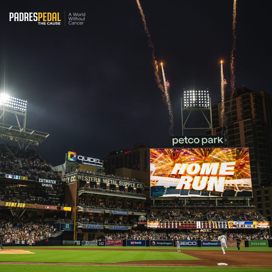 Today, for every $25 raised or donated to Padres Pedal, enter to win 2 tickets to Curebound night at the ballpark on June 21st and $50 in Friar funds to spend at the game. padrespedal.org