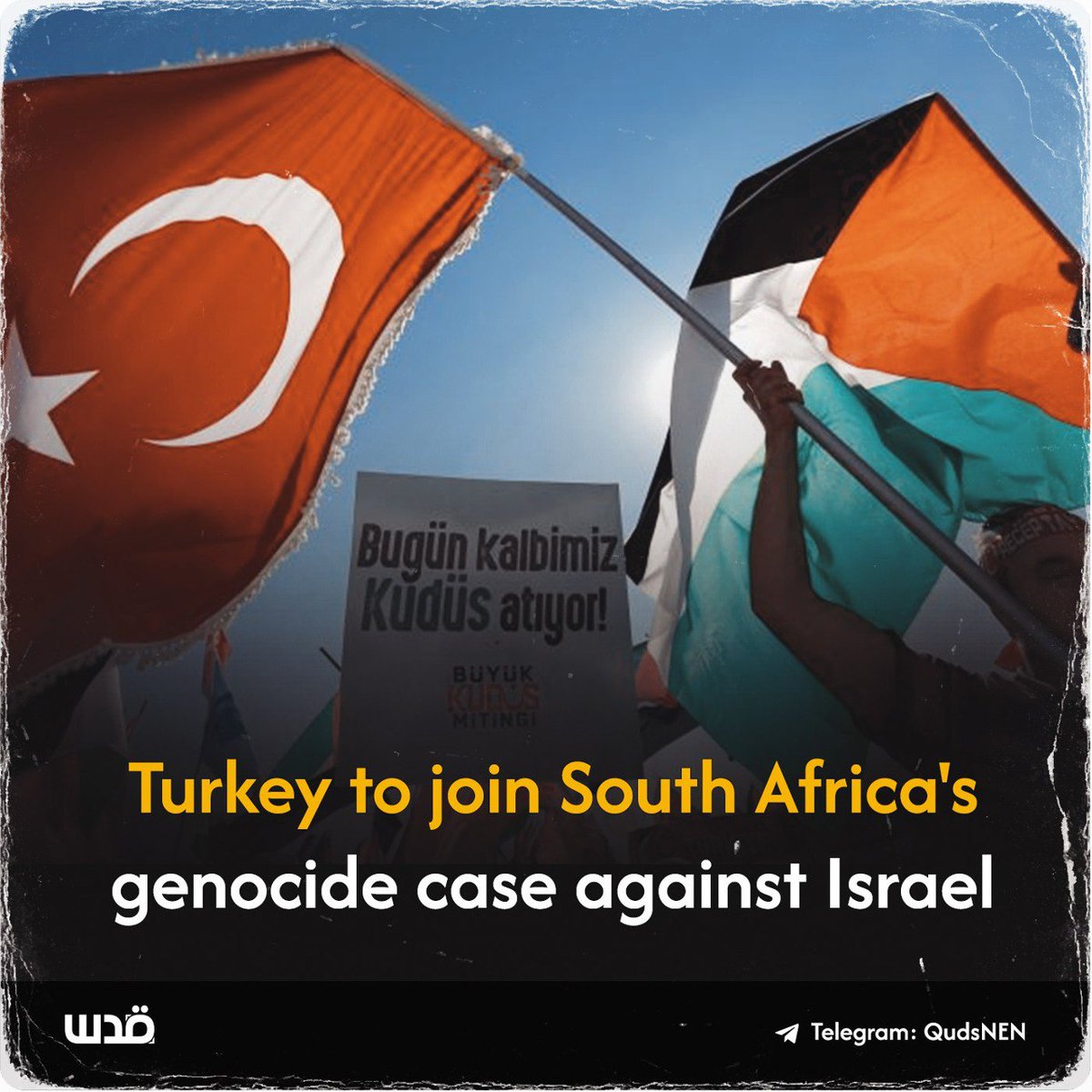 Türkiye Dışişleri Bakanı Hakan Fidan, bugün ülkesinin Güney Afrika'nın işgalci İsrail'e karşı açtığı Uluslararası Mahkemedeki soykırım davasına katılmaya karar verdiğini duyurdu.📢🇵🇸🇹🇷
