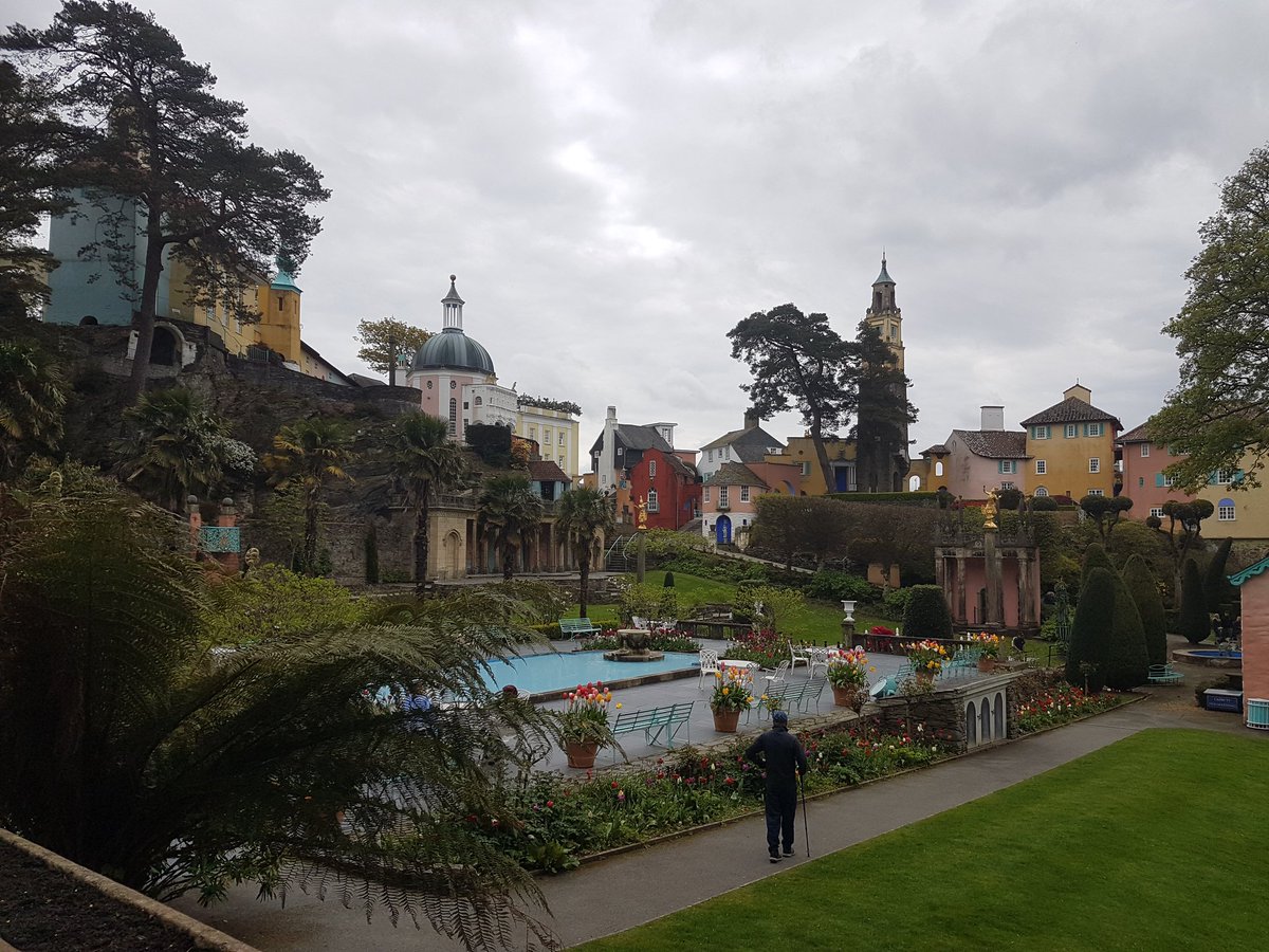 A favourite view.... today at @Portmeirion #ThePrisoner #Portmeirion