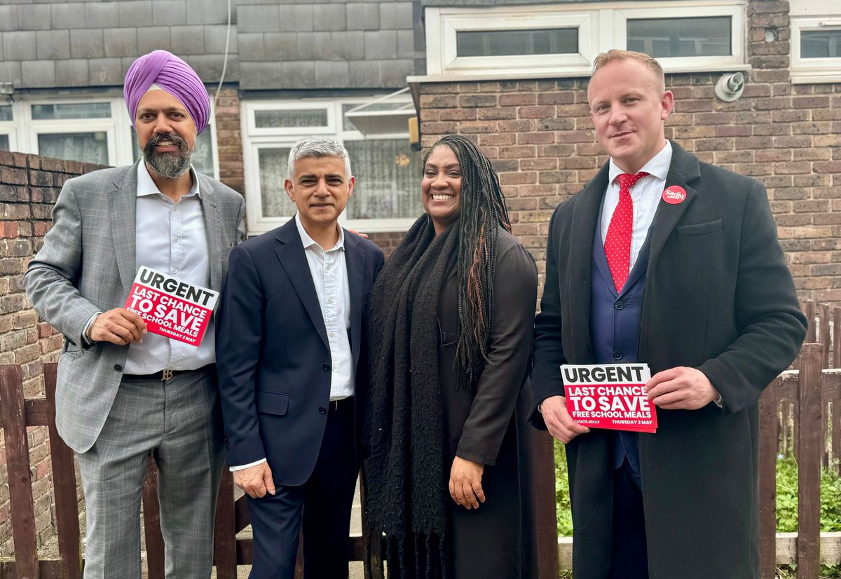 Slough, Streatham and Ilford All out in full force to help get our friend @SadiqKhan re-elected. From East to West London electrifying support on the doorstep. Polls open tomorrow at 7am, make sure to come out and vote and bring ID!