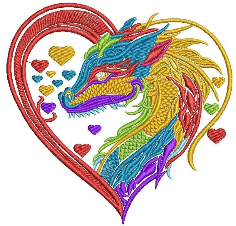 🌈🐲🐉💻🪡🧵
Rainbow dragon Machine Embroidery design, 
 etsy.me/3UkqfCr #crossstitch #valentinesday #weddinginvitation #bridalembroidery #babygirlshower #coupleofdragons #couplesinlove #cutedragongift #dragonlovergift