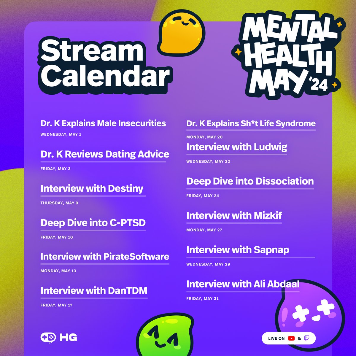 #MentalHealthMay2024 in full effect 💚 Get ready for an action packed month of deep dives, interviews, and community events!