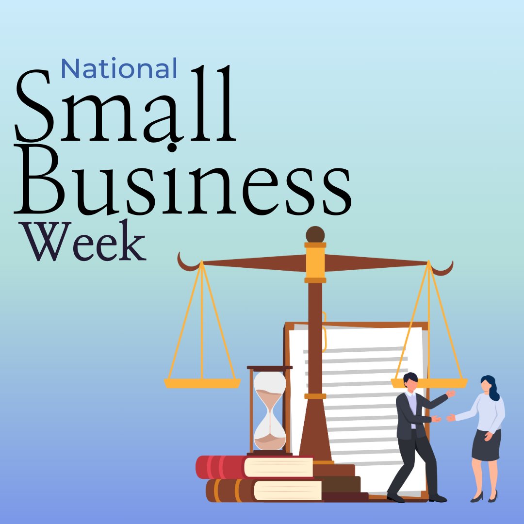 Happy National Small Business Week! 🎉 Thank you to all of our amazing clients for supporting us and helping our small business thrive. We couldn't do it without you! 💼👏 #SmallBusinessWeek #SupportLocal