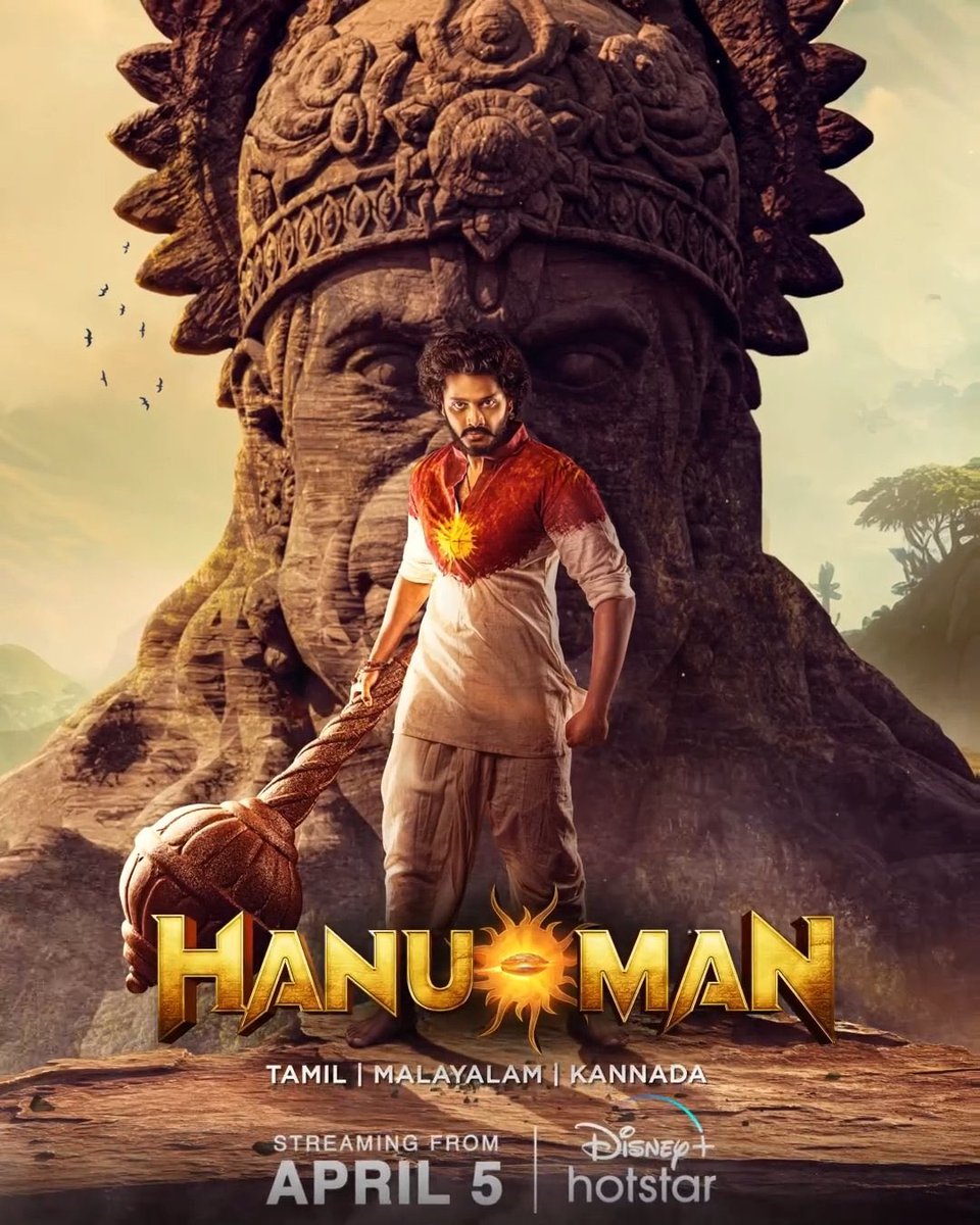 #Hanuman Movie Review 

One word -Decent Action/Adventure Rating 3.25/5

1st half Gud,2nd half Average,TejaSajja😎,Amirtha😍, Vara Lakshmi,Samuthirakani, Vinay, 👍 Vfx, BGM, songs Cinematography👌,Direction ok 

Overall - Kids,Family Enjoyed👍