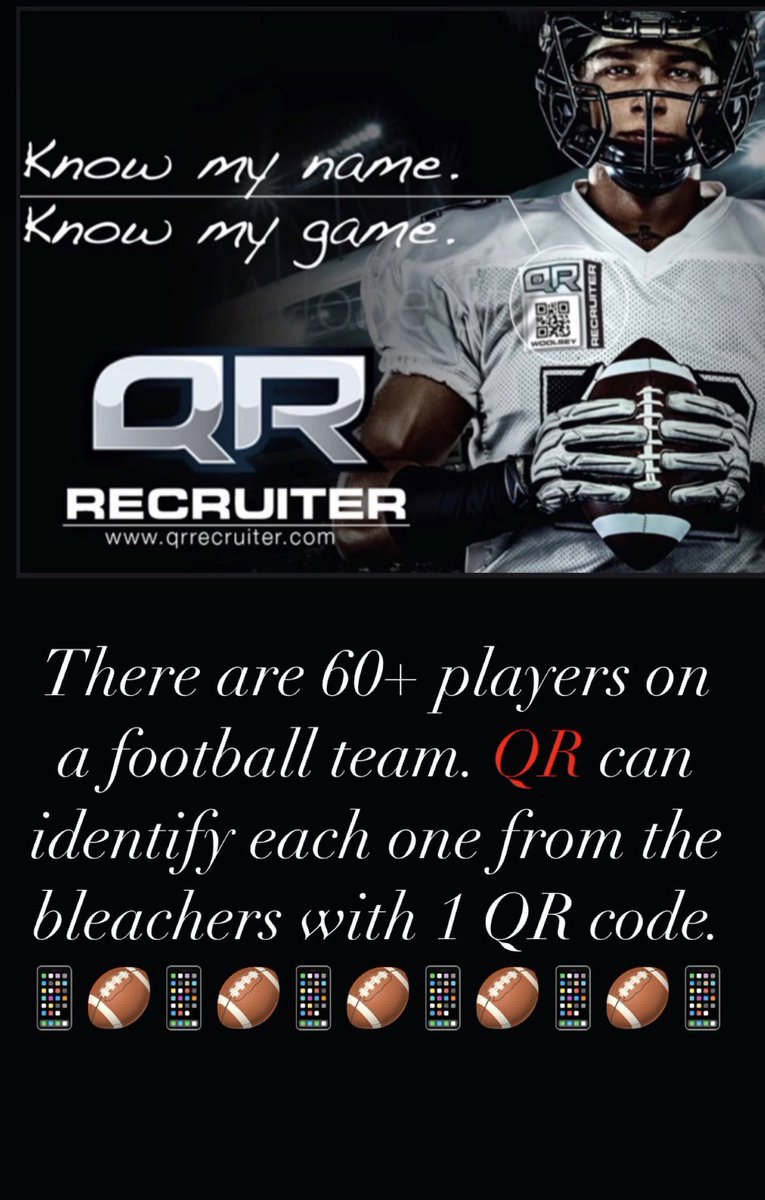 7 on 7 teams can benefit greatly with our QR tech. Individual DraftTags along with our Paperless Sports Program, allows anyone at the game or even virtually, to identify you. Your name/number is hyperlinked to your Athletic Digital Resume. Sponsor links & Game Schedules too📱🏈