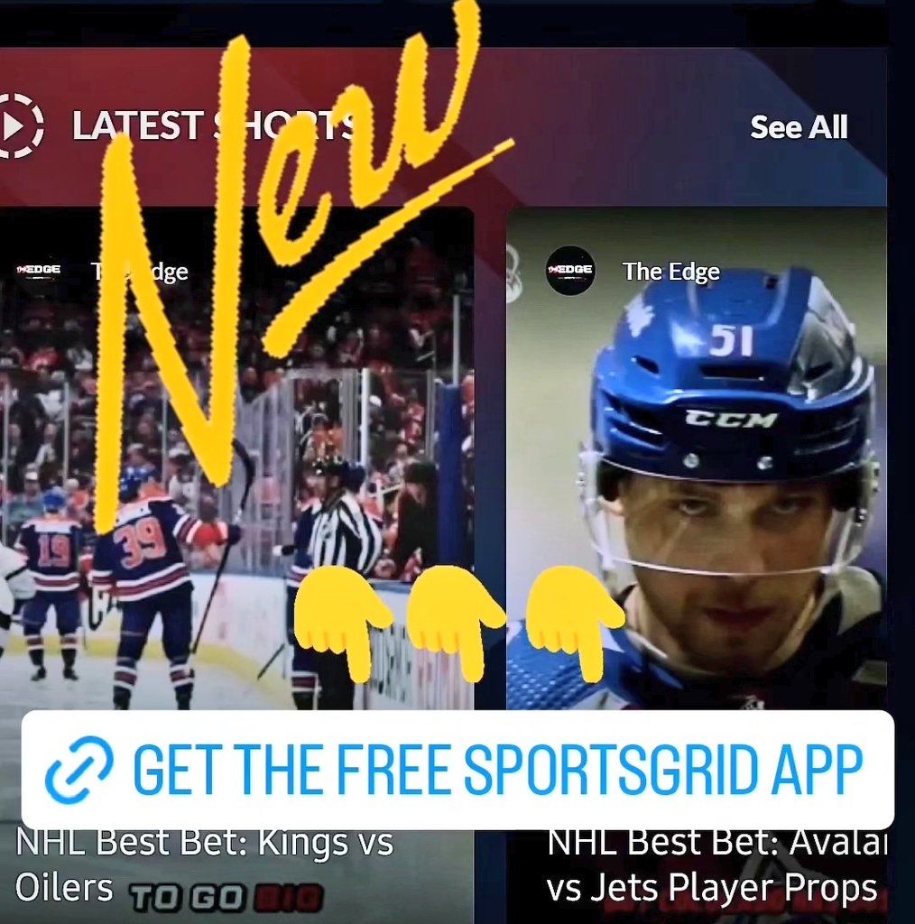 Looking for a SGP that pays +1159 in tonights Kings vs Oilers game? Head on over to the Sportsgrid App for it! 👇👇👇👇👇👇👇👇👇👇👇 play.google.com/store/apps/det… apps.apple.com/us/app/sportsg… @SportsGrid @SportsGridTV