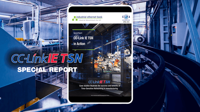 CC-Link IE TSN in Action iebmedia.com/cc-link-ie-tsn… View special report on Time-Sensitive Networking in the latest issue of the Industrial Ethernet Book. Case studies illustrate the success and benefits of Time-Sensitive Networking in manufacturing. #timesensitivenetworking
