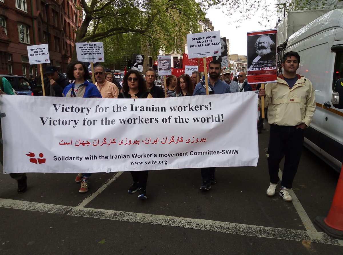 Out on today's Mayday march in London