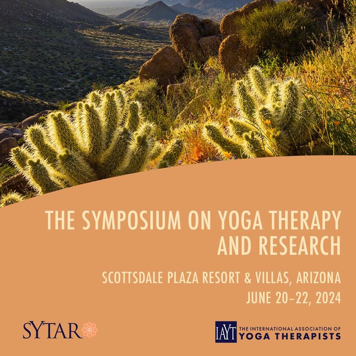 Register for the 2024 Symposium on Yoga Therapy and Research (#SYTAR) - June 20-22 in Scottsdale, AZ. Stop by the SIO exhibitor booth and meet SIO Yoga SIG members. Early-bird pricing until May 21. Reserve your spot to save $100 zurl.co/ex1n. #yogatherapy #yoga