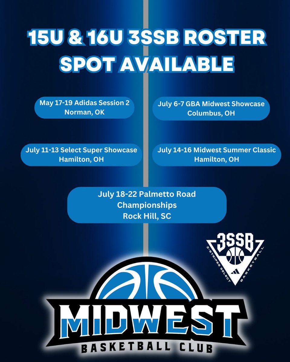 Looking to bolster our 15u &amp; 16u Girls 3ssb teams. Remaining schedule is below. PM for more details.