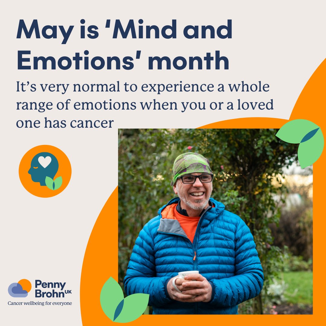 For May, we are highlighting our 'Mind and Emotions' pillar 🍃 At Penny Brohn UK, our services are based around six themes, or pillars. We are starting by highlighting our bereavement support group. 👉️ l8r.it/1EiM Our approach 👉️ l8r.it/ADCa