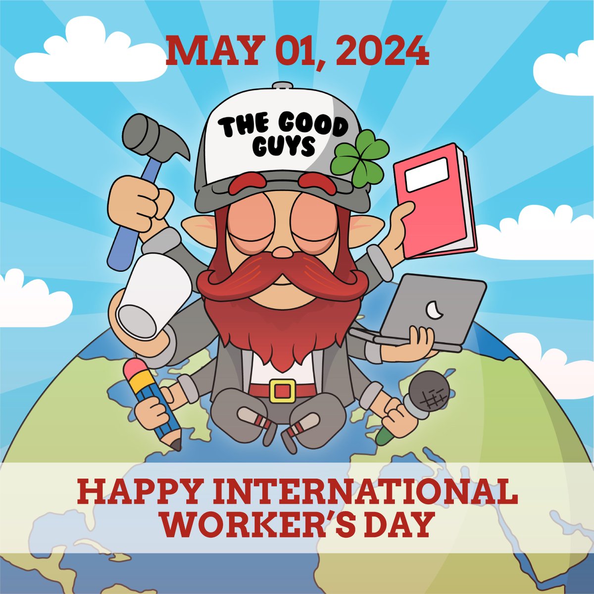 Cheers to the doers, dreamers, and unseen schemers. Happy International Worker's Day! #InternationalWorkersDay #DreamersAndDoers #LaborRights