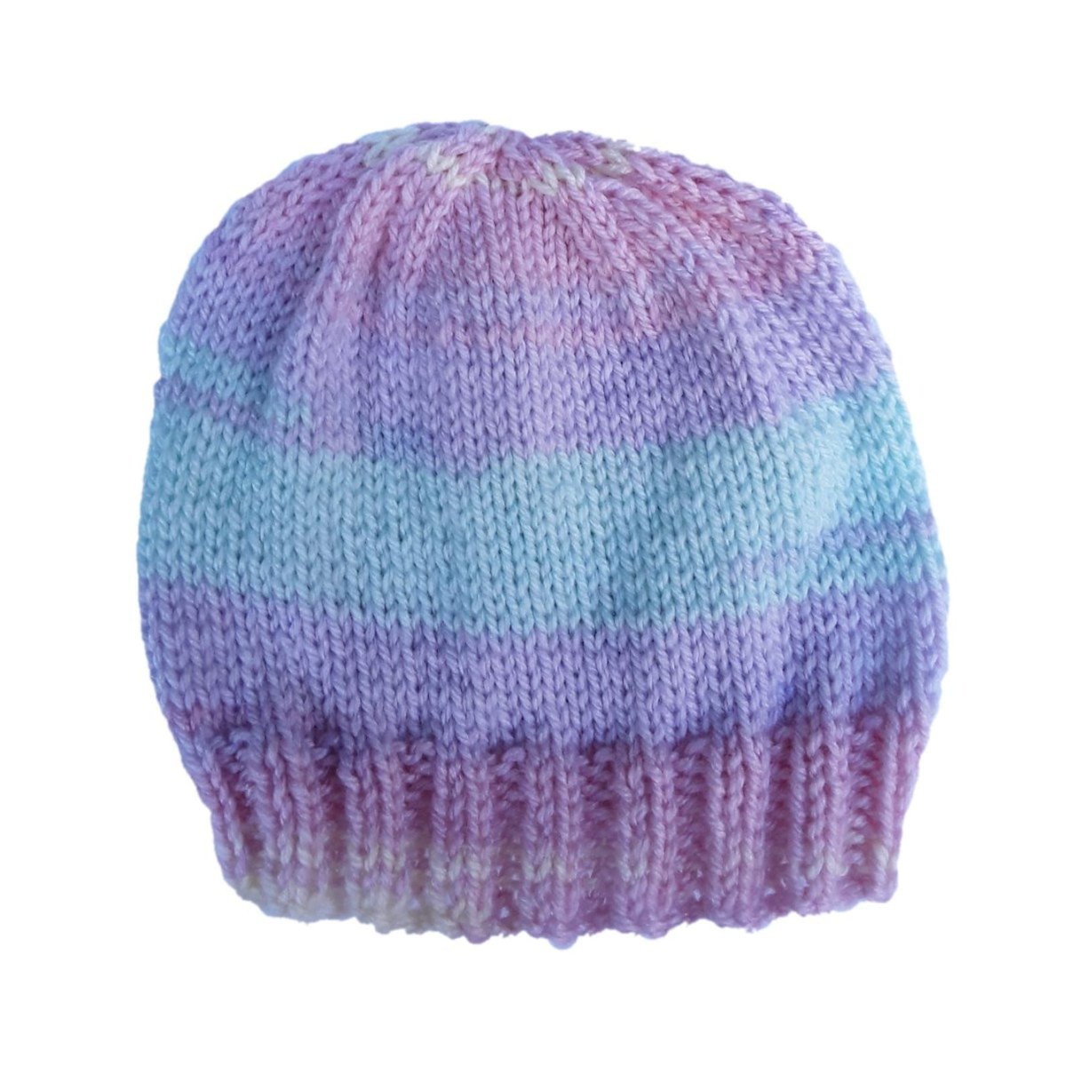 Snuggle up your little one in this adorable hand knitted beanie hat! Soft pastel stripes in pink, lilac, green, and lemon make it perfect for babies aged 0-3 months. Shop now at my #Etsy store, #Knittingtopia! #HandmadeGifts knittingtopia.etsy.com/listing/170401… #craftbizparty #MHHSBD