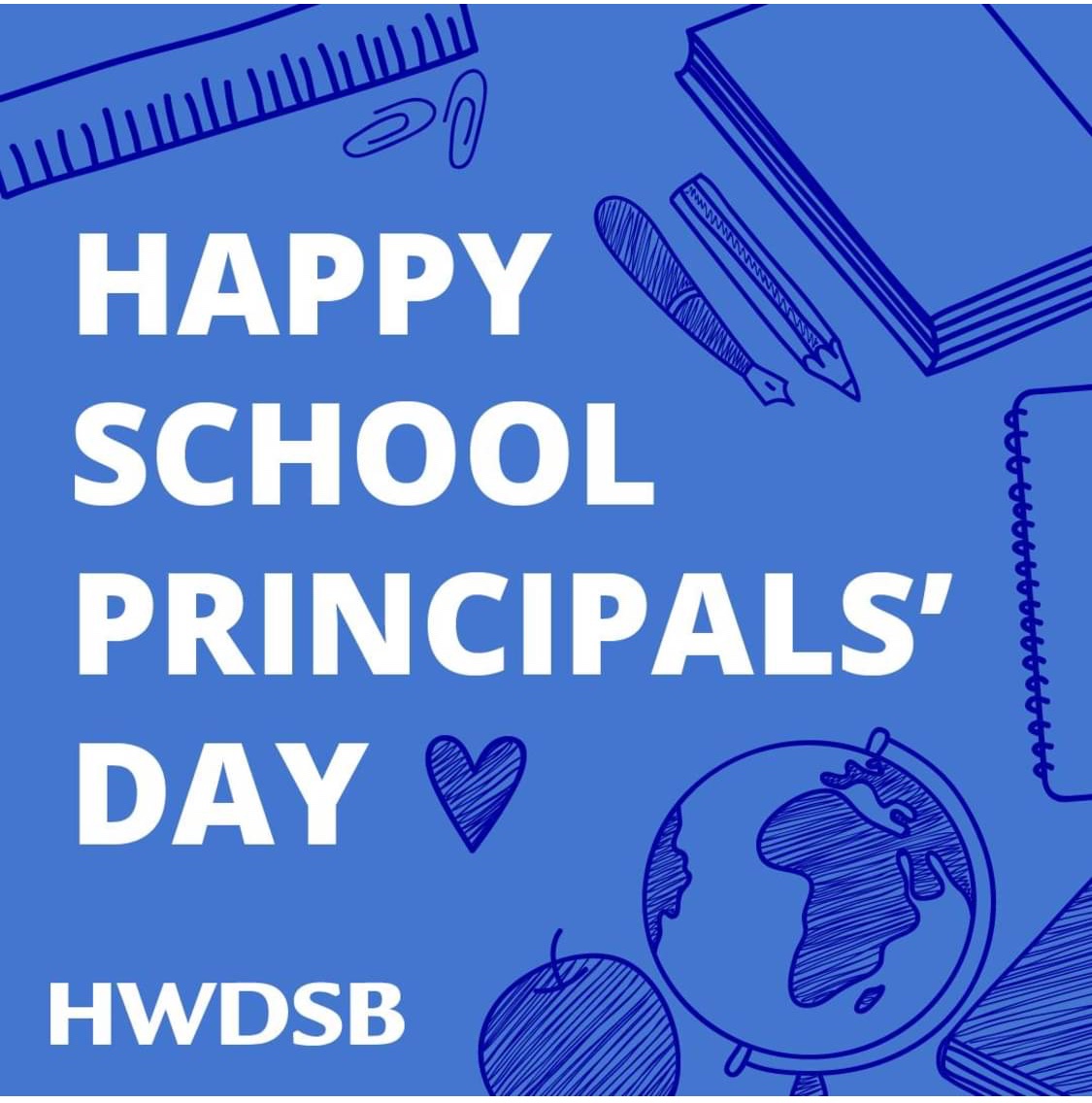 Happy School Principal Day! Thank you to the amazing HWDSB school leaders for all that you do to support school communities. Students, staff and families benefit from your leadership, guidance, and commitment to well-being and academic success.