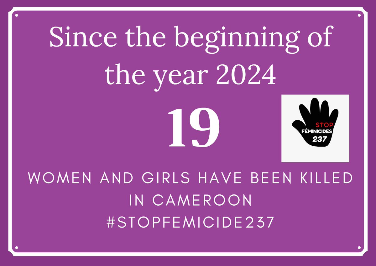 The body of a young woman found near a stadium in the town of MBALMAYO, suspicions focus on the father of her child with whom she had a violent argument the previous day.

He is currently in the hands of the police for further investigation.

#STOPFEMICIDE237
#Cameroon