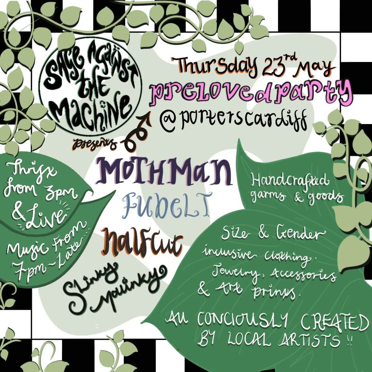 The FUBELT Corporation will be performing at Porter's on May 23rd for Sage Against The Machine's 'Preloved Party'. This event will be free entry.

As you may know, we've been working on new songs as of late, and we're excited to share them with you then.port

FUBELT x