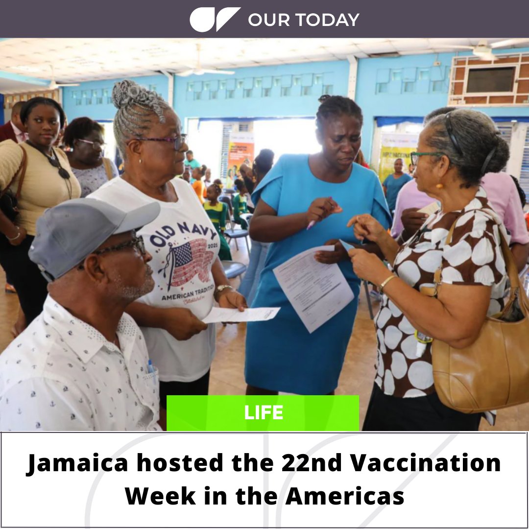 Jamaica hosted the 22nd Vaccination Week in the Americas

Visit the website to read more⁠:
bit.ly/44mywuk
⁠
Photo: Contributed
⁠
Follow us:⁠
Facebook: facebook.com/our.today.news⁠
YouTube: OurToday⁠
X: Our_Today_News⁠
Instagram: @our.today⁠
⁠
#OTLife