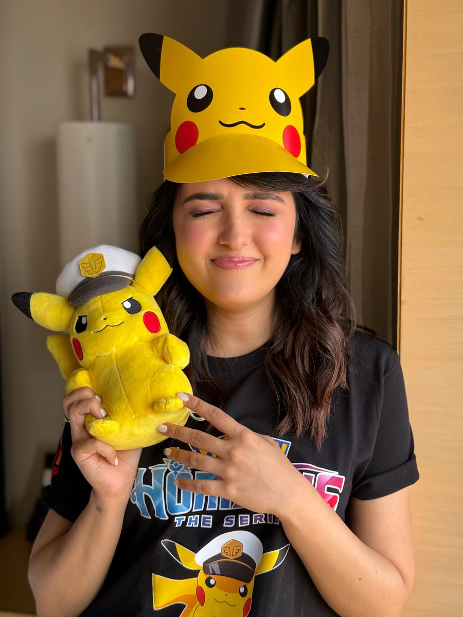 So thrilledddd to join the @pokemon family!! 😍😍 Thank you for this beautiful welcome, dear Captain #Pikachu 🥰💛

Who better to join it besides my other favourites @ShekharRavjiani @VishalDadlani, @ArmaanMalik22 && Rasmi virag ! More deets soon 🫶🏻  #PokemonHorizons #Pokemon