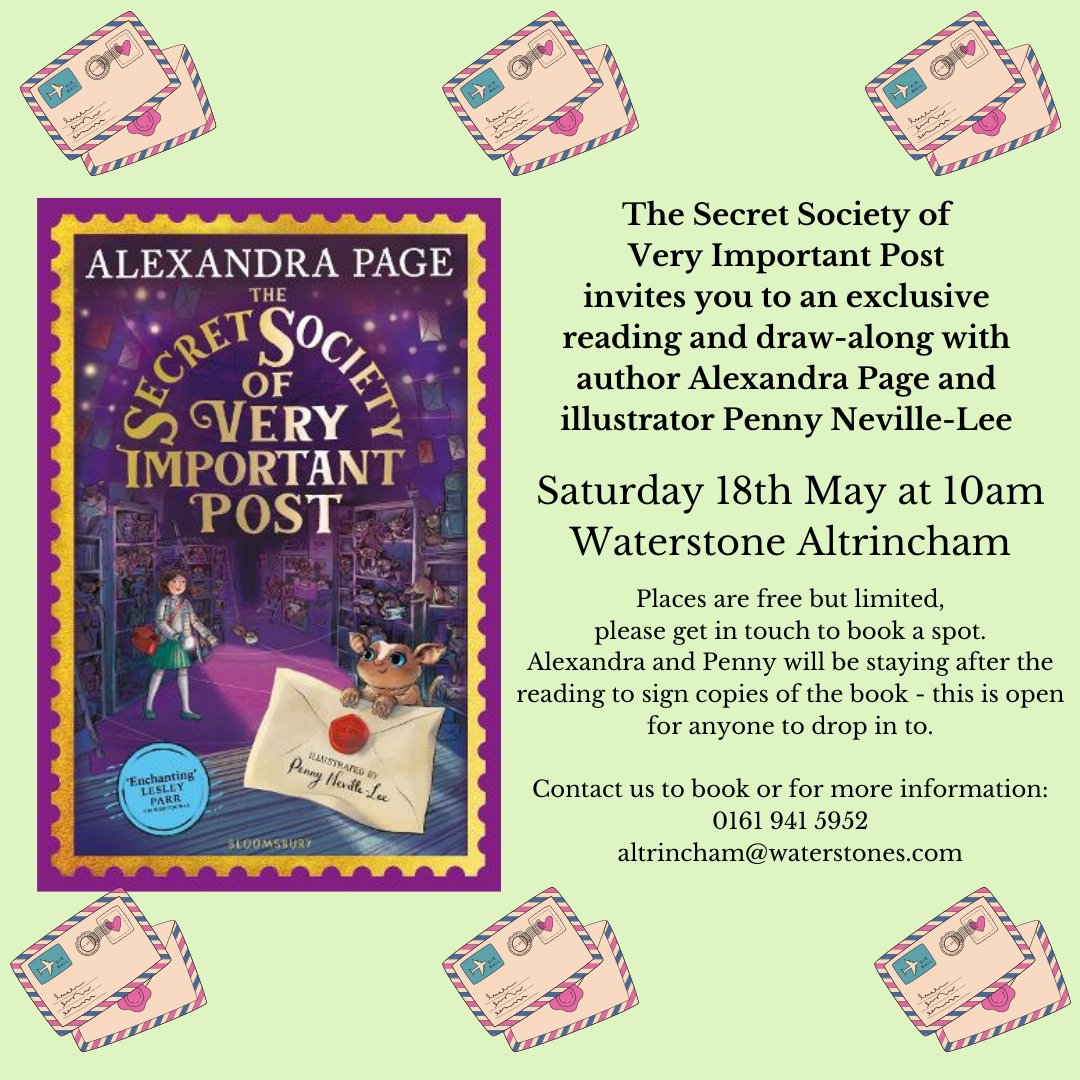 These Read and Make sessions are now full, but more dates coming soon! We do have a fab author event on with Alexandra Page and Penny Neville-Lee in May though, which should be loads of fun! Do come along to that!