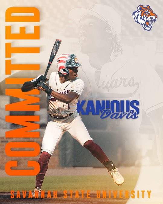 🚨 Committed 🚨 2024 Kanious Davis (<a href="/Spanky__1/">Kanious Davis</a>) has committed to @StateSavannah 
<a href="/MBPTakeover/">Minority Baseball Prospects</a> <a href="/Got_Des/">Des Stegall</a> <a href="/mjjaguars/">mjjaguarsathletics</a>