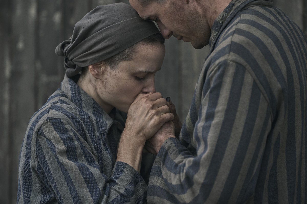 Love in the darkest of places. Inspired by real-life story of Lali and Gita Sokolov and the bestselling novel, #TheTattooistofAuschwitz premieres May 2 on @skytv  and @peacock.