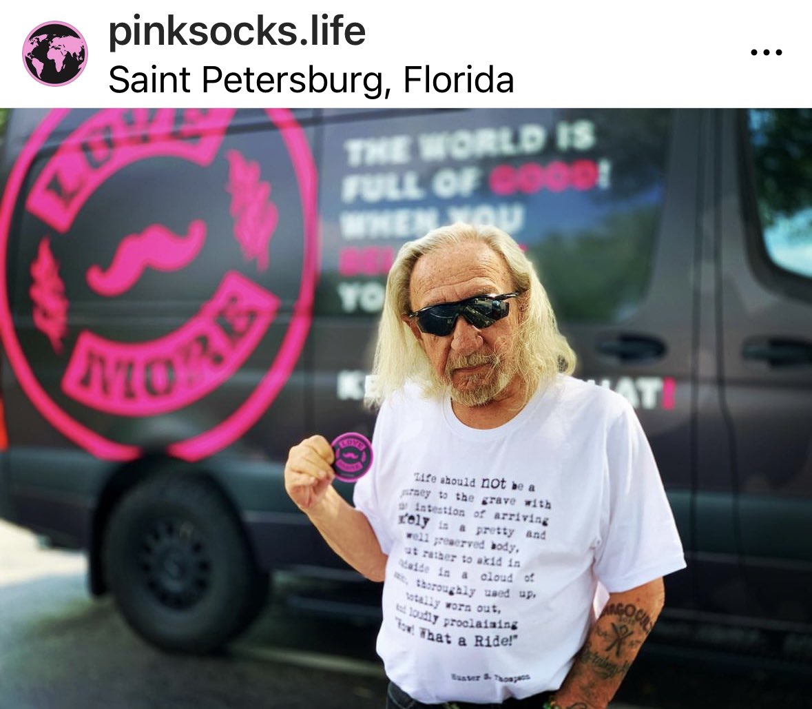 my friend dick patterson needs our help. he is The OG. we’ve been family since the days of pants, the spaceship, the beginning of #pinksocks, and beyond. we have folded time & space together. he has been my guru, my best friend, my therapist…..love is just a word. 💜 let’s GSD…