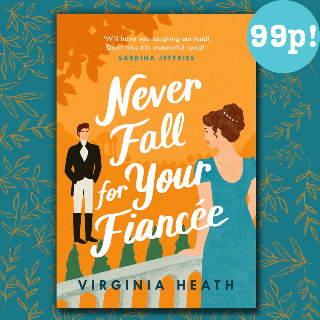 @JillShalvis @LaurenKJessen @FalonBallard @marthabwaters Last but certainly not least, we have NEVER FALL FOR YOUR FIANCÉE by @VirginiaHeath_ 🙊💝 This fake-engagement-of-convenience rom-com begins your new favourite Regency series, perfect for those post-Bridgerton blues. Get it here for 99p this month: geni.us/NFFYF