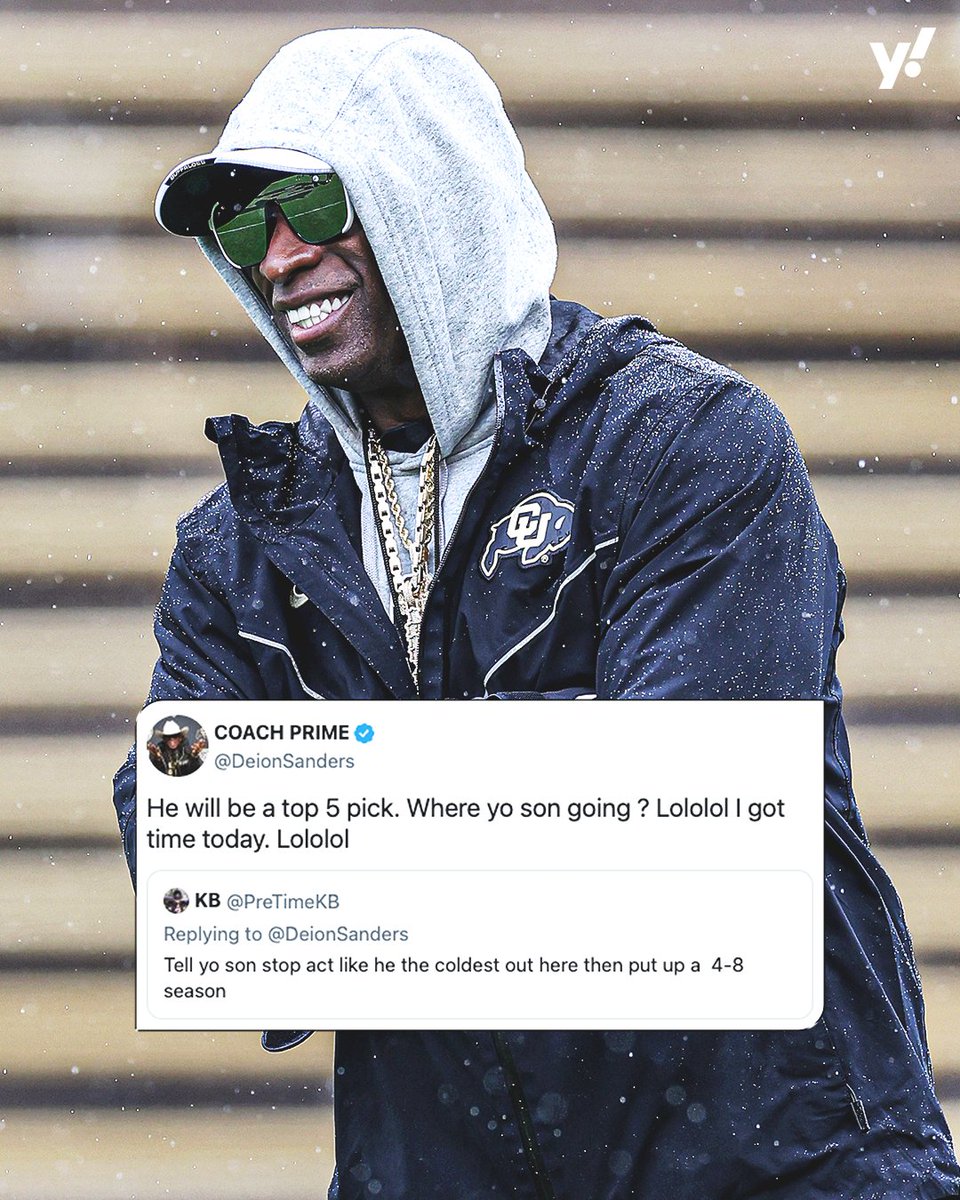 Better bring it if you're going to fire shots at Coach Prime 🤫