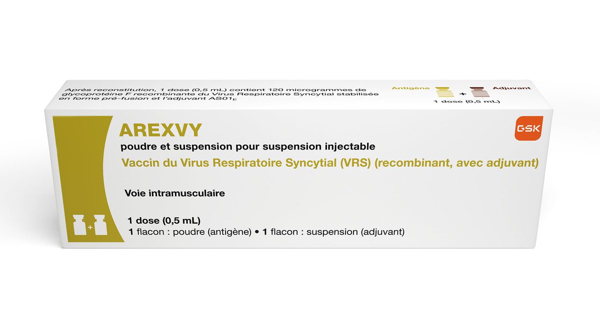 @MelR343 @MarieCcileMull1 @PierreHaffeux @DIVIZIO1 Je n'ai jamais dit que c'en était un.
Le vaccin pour le même virus que celui qui provoque la bronchiolite est uniquement pour les adultes. Son nom est AREXVY.
Il fonctionne remarquablement. Et quand on sait le nombre de seniors qui à cause du VRS finissent à l'hôpital ou au ⚰️...