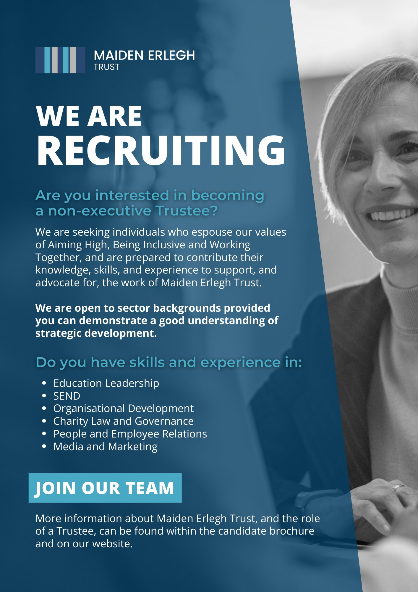 Maiden Erlegh Trust on X: &ldquo;Are you interested in becoming a non 