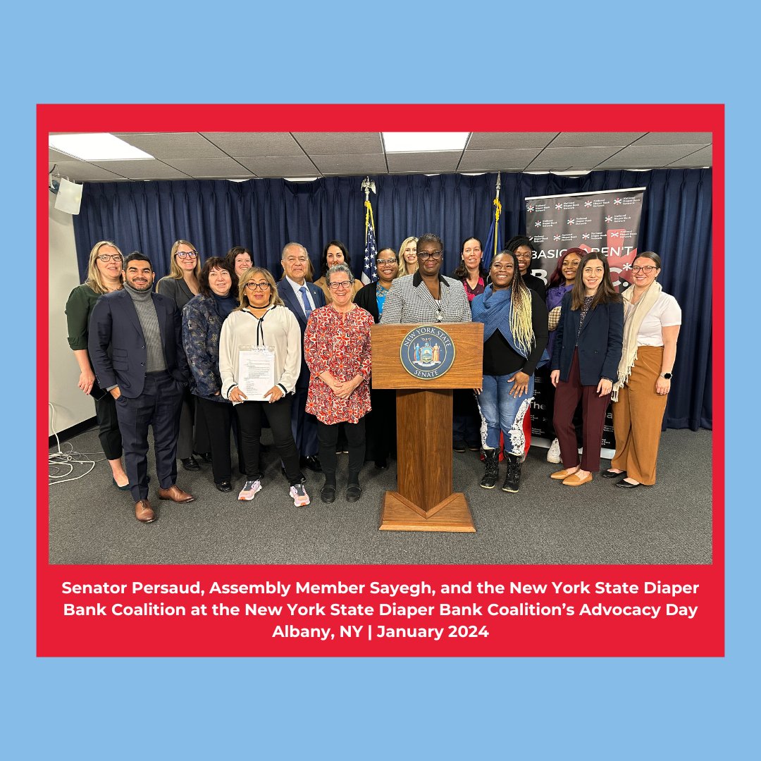 New York State has passed their FY 2025 budget which includes $1,500,000 for 16 NDBN member diaper banks. Thank you @SenatorPersaud and @SolagesNY for your commitment to ending diaper need & congrats to the NY State diaper banks that have been strong advocates for this funding!