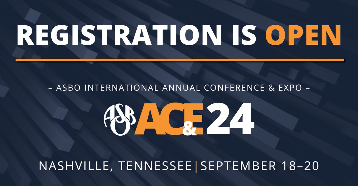 Registration for the 2024 Annual Conference & Expo is now OPEN! 🎉 Join us in Nashville, TN, from Sept. 18–20 for educational sessions, a bustling expo, and endless chances to network. Register today to secure early bird pricing! #ASBOACE24 Register: asbointl.org/ACERegistration
