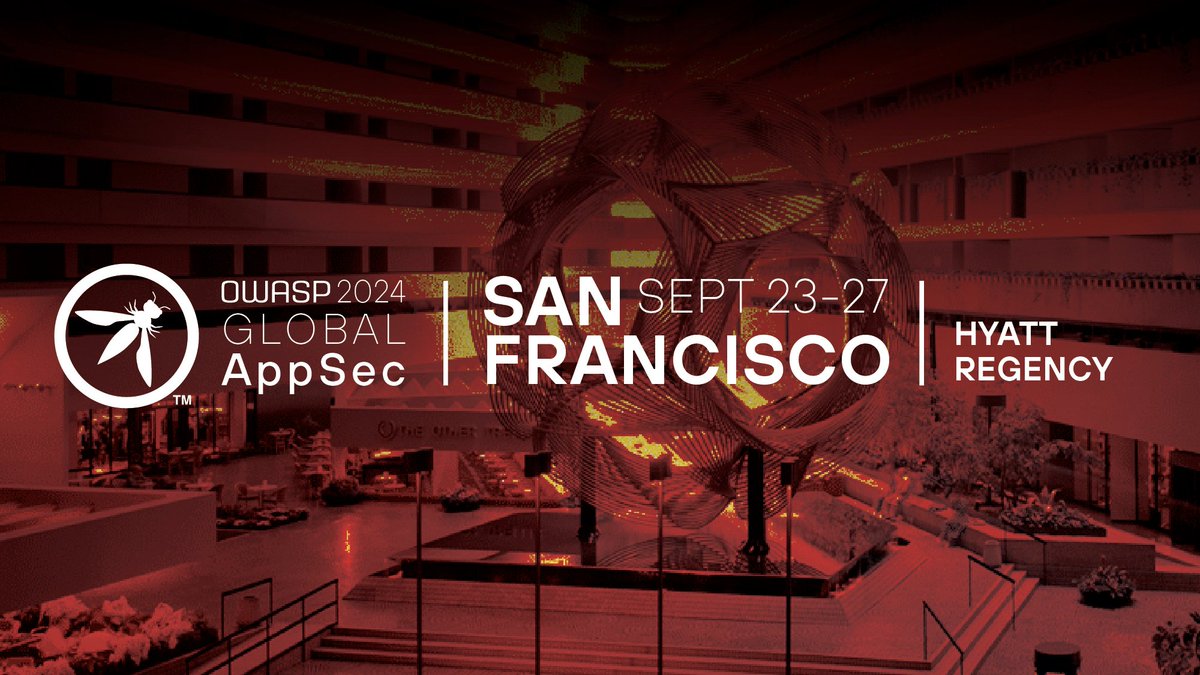 🌟 Don't miss out on this amazing chance to become a trainer at the Global #AppSec San Francisco event! ⏰ Hurry, the Call for Trainers closes on May 6th. Submit your course now before it's too late! owasp.submittable.com/submit/291886/… #cybersecurity #devsecops #webdeveloper