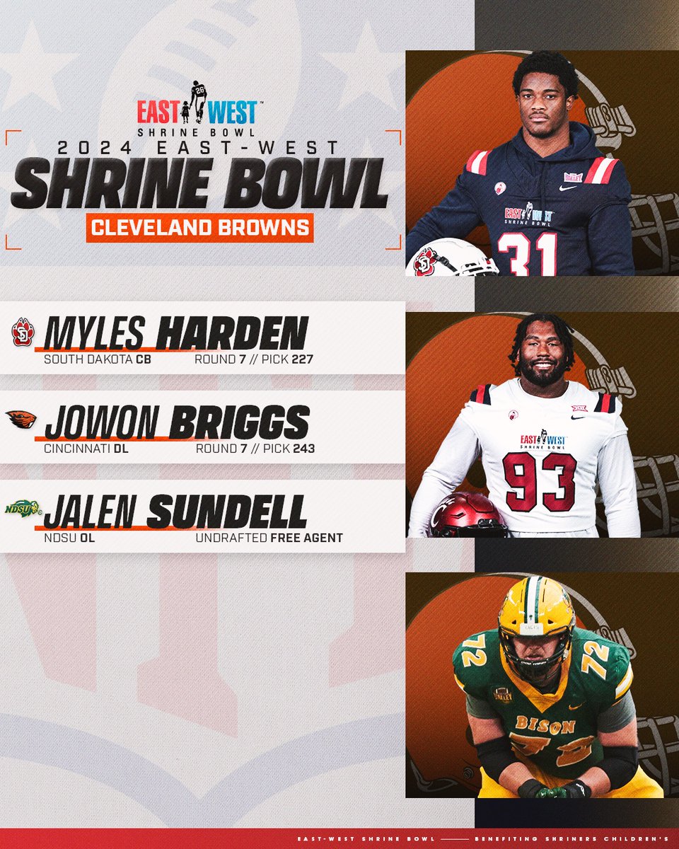 #ShrineBowl DAWGS

💫 Myles Harden (@Myles1Harden)
💫 Jowon Briggs (@JowonBriggs)
💫 Jalen Sundell

#ShrineBowlWHOSNEXT | #DawgPound