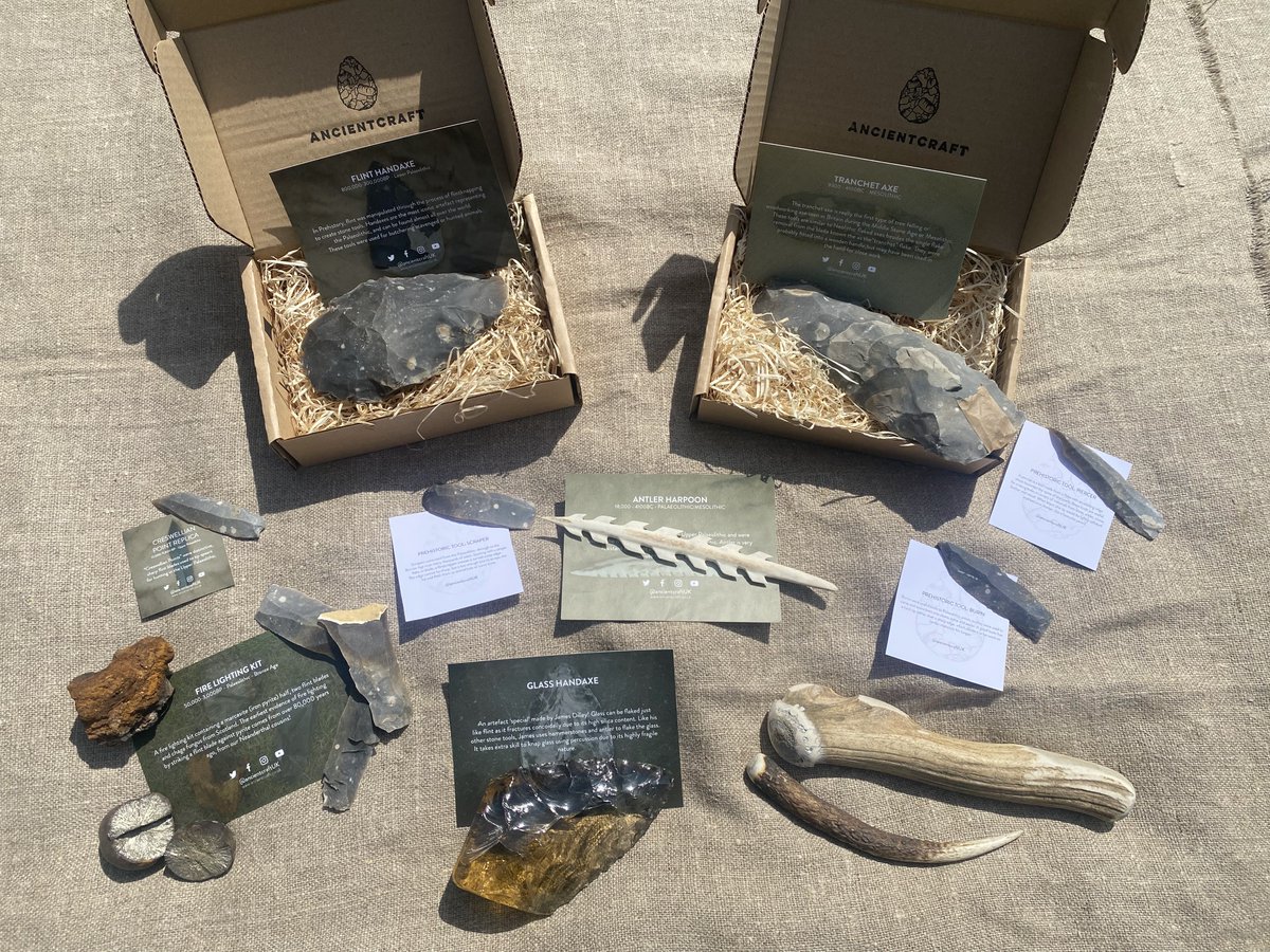 Stone Age replicas on their way to @CreswellCrags gift shop! From Creswellian points to antler harpoons and glass handaxes, you'll soon be able to get some pretty unique gifts over at crags-shop.com There are not many places you can purchase replicas like these!