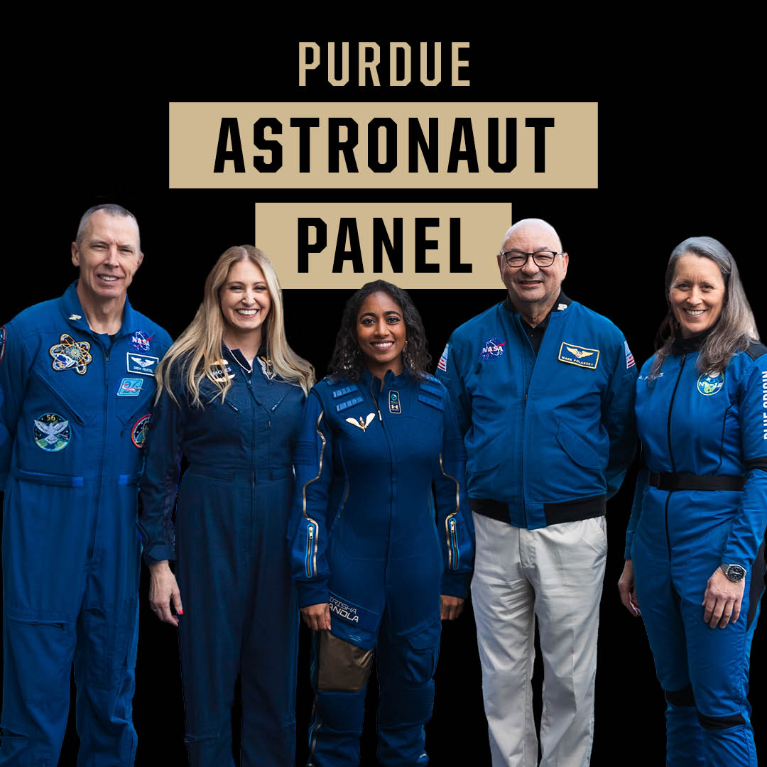 Get ready to explore the wonders of the universe. Tomorrow, hear from 5 #Purdue astronauts who joined #ThisIsPurdue for the #IndyEclipse24 at @IMS. Tune in for stories and insights from #Boilermakers who’ve journeyed among the stars. 🌌 Subscribe: purdue.university/3mGWVEQ 🎧